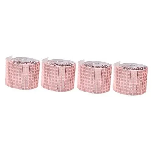 Produktbild: COHEALI 4 Rollen Selbstklebende Fliesenaufkleber Für Spiegel-wandtattoos Mosaik-acryl-wandkunst Einfach Anzuwendende Wohnkultur