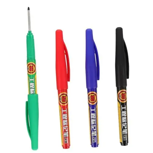 Produktbild: COHEALI 4-teiliges Set mit Mehrzweck-markierungsstiften für Die Holzbearbeitung Markierungsstifte mit Spitze für Tiefe Löcher Permanente Tischlermarkierstifte