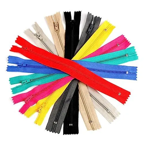 Produktbild: COHEALI 50 Stück Schneiderwerkzeug Für Tasche Nylonjacke Mit Reißverschluss Reißverschlussschieber Aus Nylon Spiralreißverschluss Aus Nylon Nähwerkzeug Nähwerkzeuge Kleidung