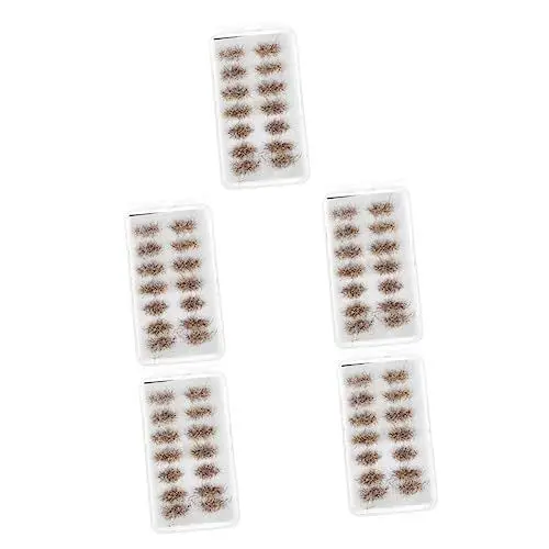 Produktbild: COHEALI 5 Kisten Graskorb-Modell Miniatur-Wargaming-Terrain Tischdekorationen Aus Sand Miniatur-blumensträucher Miniatur-vegetationsgruppen Diorama Sandkasten Blühender Strauch Plastik