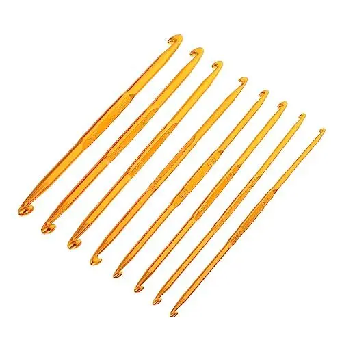 Produktbild: COHEALI 5 Sätze Häkeln Strickset Aus Garn Strickwerkzeuge Garnhaken Flechtwerkzeuge Strickzubehör Tuchent Schuler Stricknadeln Für Pullover Diy Nadeln Stricken Legierung Golden 8 Stück * 5