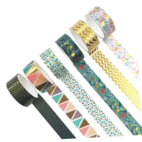 Produktbild: COHEALI 6 Rollen Taschenband Washi-Tape-Halter Scrapbook-Klebeband für Kinder DIY-Bänder buntes Klebeband Klebebänder scrapbooking zubehör the washi tape bunte Bänder DIY-Material Papier