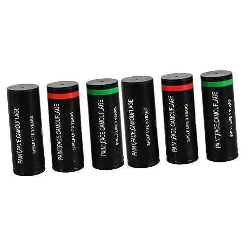 Produktbild: COHEALI 6 Stk Tarnöl Camouflage-make-up-farbstifte Rote Gesichtsfarbe Camouflage-schminkcremestift Künstler Liefert Tarnung Des Gesichts Waldschminkstifte Das Gesicht Pigment Rohrstock