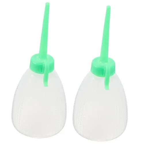 Produktbild: COHEALI 6 Stück Nähmaschine Tankdose Ölflasche Quetschflasche Nähmaschine Ölspender Leimspender Flasche Leer Leimflaschen Mit Spitze Ölapplikator Flasche Kunststoff Grün