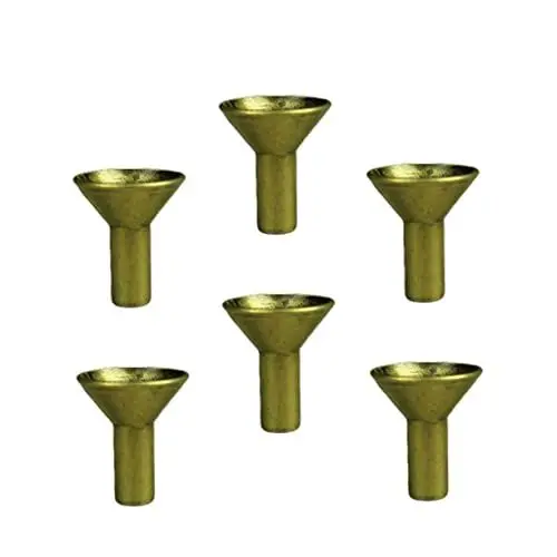Produktbild: COHEALI 6 Stück Tragbarer Brenner Messing Räuchergefäß Räucherstäbchenhalter Metallständer Metall Rückfluss Räucherkegel Halter Brenner Halter Rack Tablett Spule Räucherstäbchen