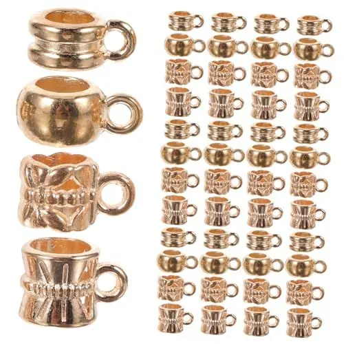 Produktbild: COHEALI 80st Schmuckanhänger Basteln Sie Charm-anhänger Kleine Schmuckdekore Kleine Halskettenanhänger Charms Zur Herstellung Von Armbändern Anhänger Aus Metall Diy Charme Golden Legierung