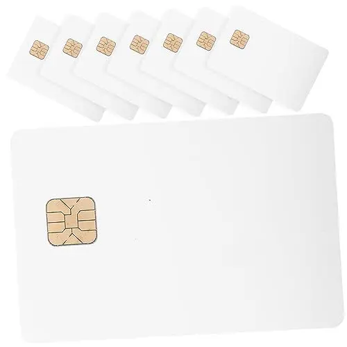 Produktbild: COHEALI 8 Stück Blankodruck Sle4428 Pvc-Karte 4428 Weiße Karte Weiße Kreditkarte Mit Chip Für Unternehmen – Blanko-Pvc Zum Bedrucken Und Für Etiketten