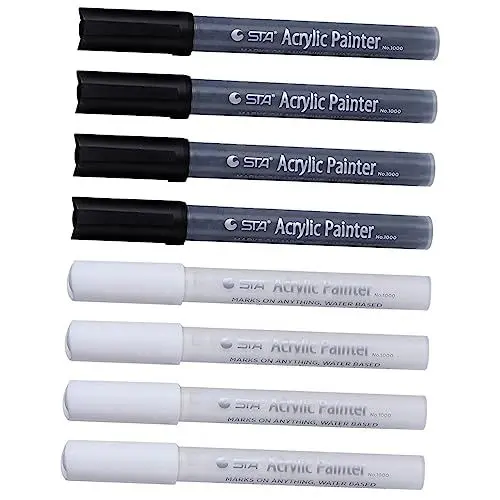 Produktbild: COHEALI 8st Aquarells Tift Marker Farbige Stifte Markierungsstifte Für Das Handwerk Farbmarker Stift Textmarker Kunstmarker Malen Markierungsstifte Mit Doppelspitze Acrylstift Plastik