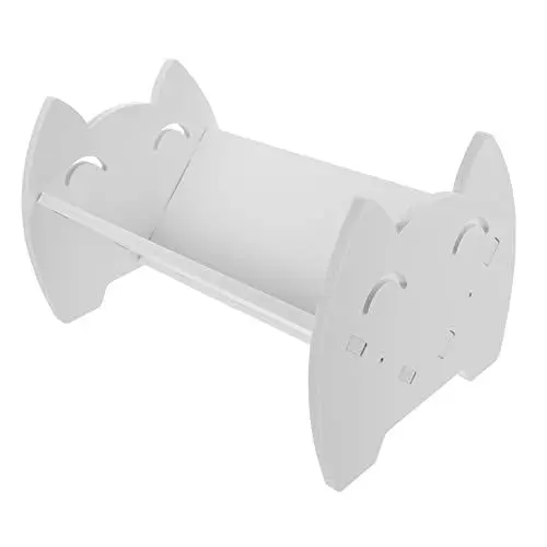 Produktbild: COHEALI Bücherregal Kinderschreibtische Schreibtisch-Organizer Buchpräsentationsständer Buchständer Babybücher Book Holder büCher Halter Ende des Kinderbuchs Desktop-Speicher Abs Weiß