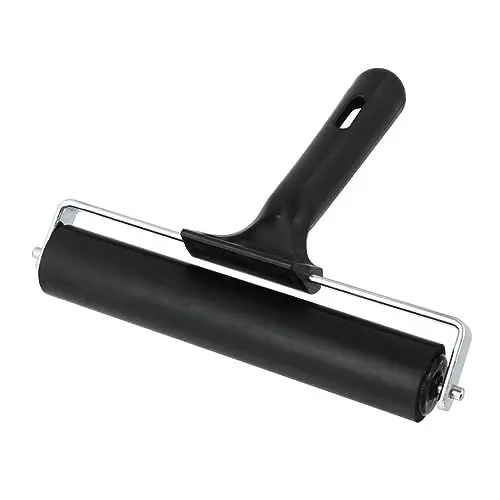 Produktbild: COHEALI Druckwalze Druckerzeugnisse Neoprenrolle Tapetenkleister Autolack Walzenpinselfarbe bastel Materialien handwerkzeug Druckwerkzeug für DIY Schreier Stempelwalze Brayer Gummi Black