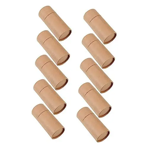 Produktbild: COHEALI Geschenkbox Papprohr Verpackung 10Pcs Leere Kraftpapier- Jar- R?hrchen- Pappkartons Kraftpostenrohre Recycelbar Kartonlippen- Balm- Röhrchen Kartonrohr Pappschachtel