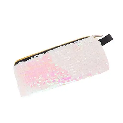 Produktbild: COHEALI Glitzer-Kosmetiktasche Handstift Stift-Organizer-etui Federmäppchen Aus Pailletten Glitzer Federmäppchen Tragbare Stifttasche Rosa Kosmetiktasche Beutel Muschelschale Handtasche