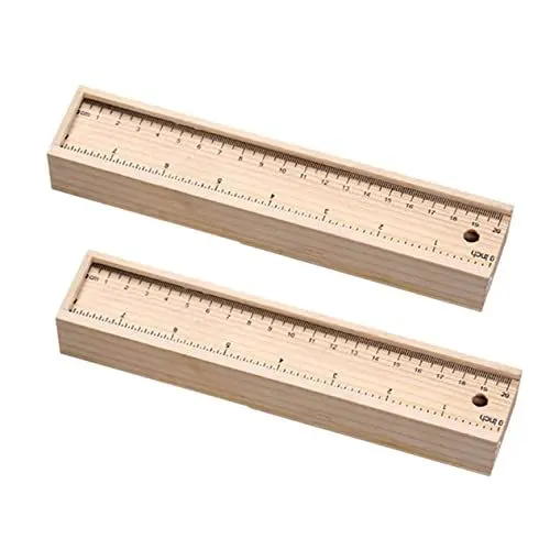 Produktbild: COHEALI Kasten Federmäppchen aus Holz schreibwaren Organizer Stift aufbewahrung Stift etui Box Stiftschachtel ausziehbares Federmäppchen Schublade Federmäppchen Fall Bambus
