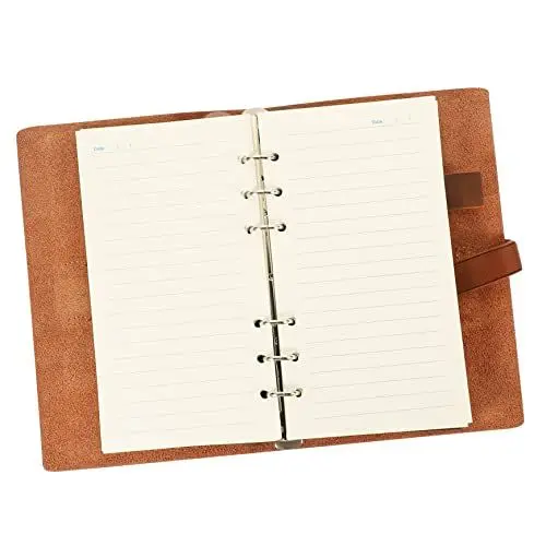 Produktbild: COHEALI Loseblatt-Notizbuch leerer Notizblock Studenten schreiben Notizblock notizbuch für die arbeit schreibutensilien meeting notebook Notizbuch Jahrgang Planungsnotizbuch Leder Brown