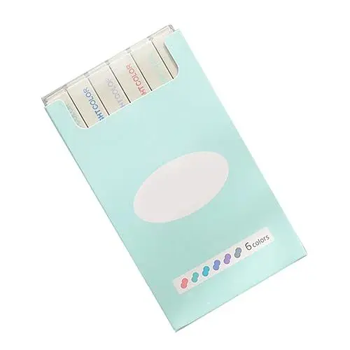 Produktbild: COHEALI Markierungsstift Bunte Textmarker Helle Farbmarkierungsstifte Kreide Flüssige Kreidemarkierung Farbstifte Süßigkeiten-Farbstifte Textmarker Kreativer Textmarker Japanisch