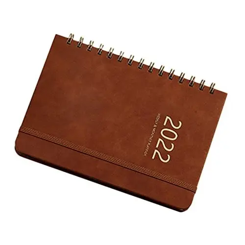 Produktbild: COHEALI Notizbuch 2022 Bücher schreiben planen Essensplaner Buch Zeitplaner schreibheft buch schreiben schülerkalender Zeitplan Handbuch Studenten Notizblock doppeltes Offsetpapier Brown