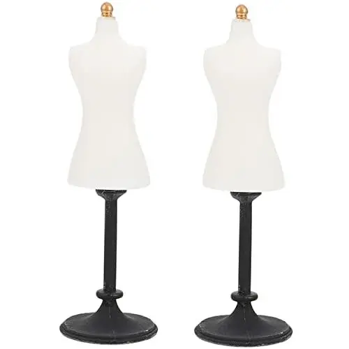 Produktbild: COHEALI Puppenaufhänger 2 Stück Mini-Schaufensterpuppenständer Kindermöbel Amerikanische Puppe Babyhalter Puppenkleidungsform Puppenschrank Für 18-Zoll-Puppen Kleiderschrank
