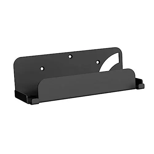Produktbild: COHEALI Schalterhalterung Schalterständer Kleines Wandregal Gamecontroller-halter Spielkonsolenregal Gaming-zubehör Schwarze Regale Für Die Wand Controller-ständer Speichern Black Stahl