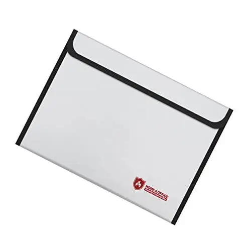 Produktbild: COHEALI feuerfeste Aktentasche klare Geldbörse Aufbewahrungstasche für Dokumente Geldbeutel document folder ordner Wasserdichte Dokumententasche Light Grey