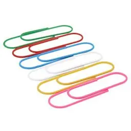 Produktbild: Coideal Büroklammern Groß XXL 100mm, 30 Stück Riesen Büroklammer Vinylbeschichtete Grosse Bunt Paperclips Metall (10 cm)