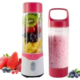 Produktbild: COKUNST Mixer Smoothie Maker, 530ml Portable Blender mit 6 Klingen Edelstahl, Wiederaufladbarem Typ-C, Mini Tragbar Mixer Shaker mit Reisedeckel für die Reisesportküche