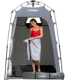 Produktbild: Colapz Camping Duschzelt und Pop-Up - Toilettenzelt - Zusätzlicher Stauraum Privatsphäre Strandzelt Unterstand Tragbare Umkleidekabine im Freien