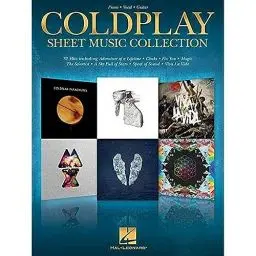 Produktbild: Coldplay Songbook für Piano Vocal Guitar | 32 Pop Hits als Klaviernoten mit Gesang und Akkorden | Sheet Music für Coldplay Fans | Popmusik Notenheft für Gesang Gitarre Klavier | Coldplay Musik