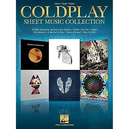 Produktbild: Coldplay Songbook für Piano Vocal Guitar | 32 Pop Hits als Klaviernoten mit Gesang und Akkorden | Sheet Music für Coldplay Fans | Popmusik Notenheft für Gesang Gitarre Klavier | Coldplay Musik