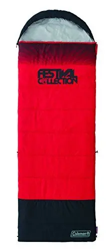Produktbild: Coleman Schlafsack Festival Single, rot-grau, L, 2000032334