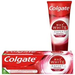 Produktbild: Colgate Zahnpasta Max White Expert Original 75ml - Zahncreme für weiße Zähne