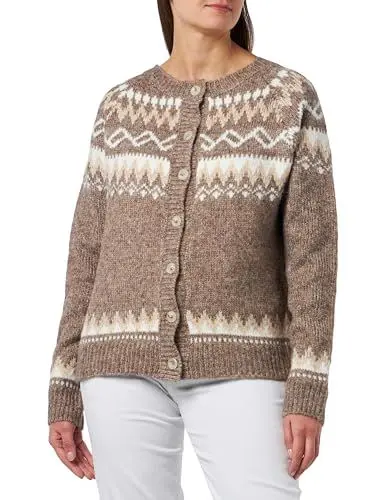 Produktbild: Colina Women's Strickjacke, Braun Weiss Beige, XL/XXL