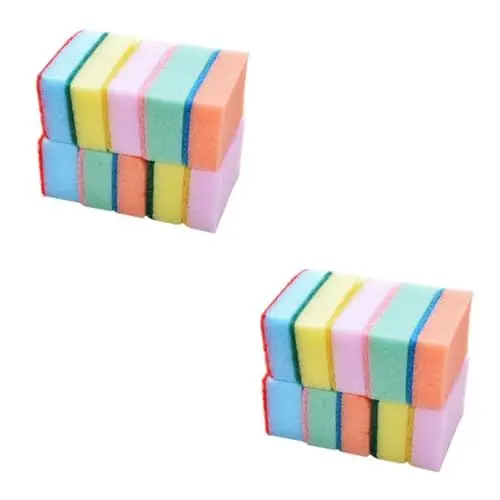 Produktbild: COLLBATH 100 STK Küchenreinigungsschwamm Spülschwämme Nicht kratzende Scheuerschwämme Luffa-Peeling-Pads sauber Kitchen Sponge mutfak aksesuarları reinigungsschwamm pad Spülschwamm Pad