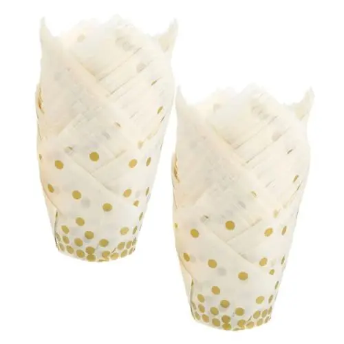Produktbild: COLLBATH 100 Stück Cupcake-förmchen – Backpapier-einlagen Für Muffins Dekorative Cupcake-förmchen Für Besondere Anlässe