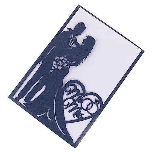 Produktbild: COLLBATH 10 Stücke Hochzeit Einladung Karten Für Hochzeit Party Kleid Präsentieren Präsentieren Karten Papier Hohl Design