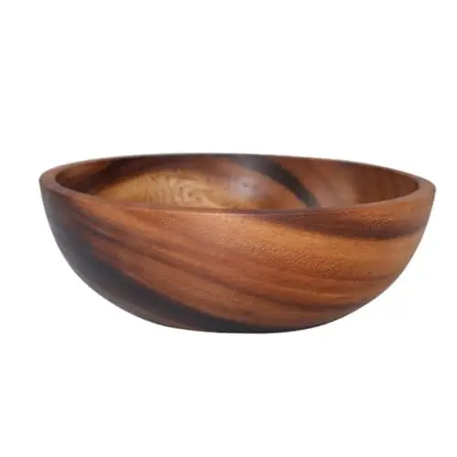 Produktbild: COLLBATH 1pc 16x7cm Holz Salat Schüssel Obst Schüssel Salat Schüssel für Dessert Chips Snacks