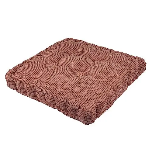 Produktbild: COLLBATH Sitzpolster Für Home-Office-Stuhl 38 X 38 cm Quadratisch – Sitzkissen Dicke Füllung Bequem Robust Kaffee