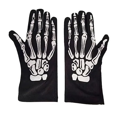 Produktbild: COLLBATH Gruselige Handschuhe Für Erwachsene 1 Paar Halloween-party-requisitenhandschuhe Skelett-handschuhe Verkleidungshandschuhe Für Maskerade Outdoor-sport