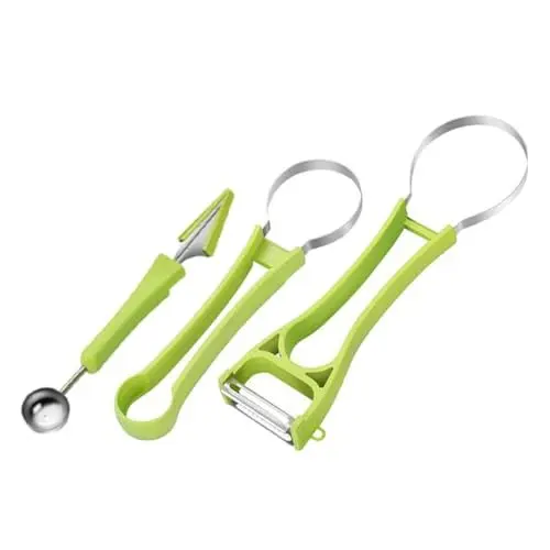 Produktbild: COLLBATH Melonenkugelausstecher Obstschäler Wassermelonenkugelausstecher Multifunktionaler Obstschneider Wassermelonenlöffel Aus Metall