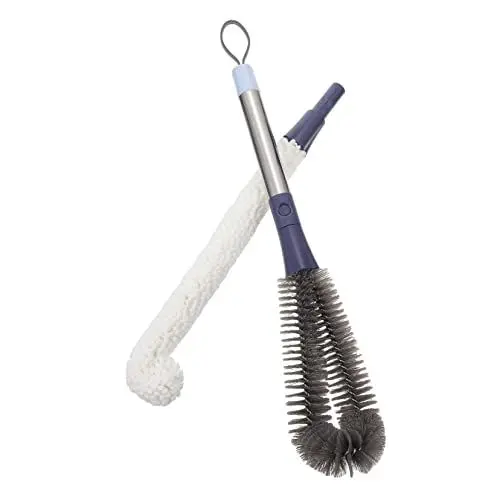 Produktbild: COLLBATH 1 Satz Becherbürste Pinsel küche Kitchen Brush bodenreinigungsbürste Mama Flaschenbürste Schnullerreinigung Becherreinigungsbürste Flaschenreinigungsbürste Rostfreier Stahl Blue