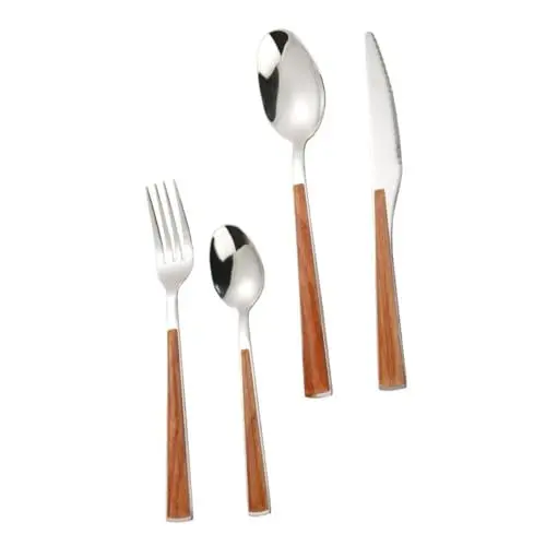 Produktbild: COLLBATH Löffel Messer-set 4-teiliges Besteckset Aus Edelstahl Im Westlichen Stil Geschirr Für Zu Hause Servierlöffel