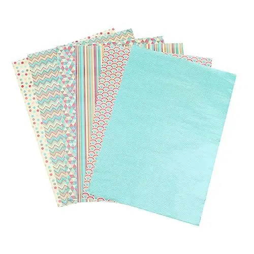 Produktbild: COLLBATH Dickes Geschenkpapier-set 6-teilig Kunstdruckpapierbögen Zum Verpacken Von Büchern
