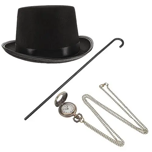 Produktbild: COLLBATH 1 Satz Hut Für Halloween-Party Detektiv Verkleiden Sich Rollenspielset Der Polizei Detektiv-Requisiten Detektiv-Rollenspiel Sherlock-Halloween-kostüm Stoff Cosplay Werkzeugkasten