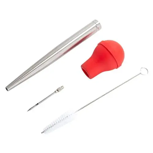Produktbild: COLLBATH Edelstahl Truthahn Baster Werkzeuge Gewürzpumpe Tropföl Rohr Bbq Nadel Werkzeuge Pinsel Zum Kochen