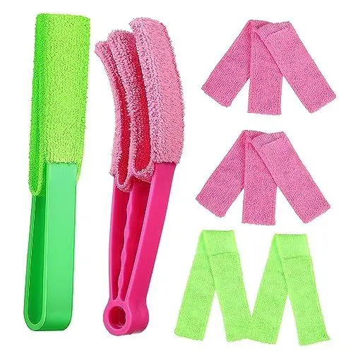 Produktbild: COLLBATH Jalousien-reinigungsset (1 Set) – Fensterjalousienreiniger Rollladenbürste Mini-jalousiewerkzeug Jalousien Wiederverwendbar Platzsparendes Design