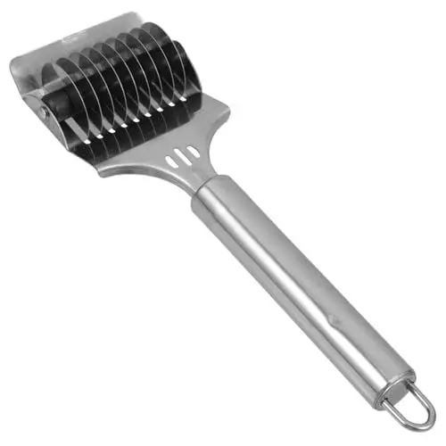 Produktbild: COLLBATH Manuelle Nudelmaschine Edelstahl Nudel Verschleißfest Schaber Rostfrei Pie Küche Manuelles Gadget Zufällige Farbe