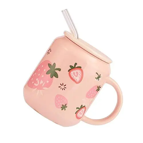 Produktbild: COLLBATH Kinderbecher Im Japanischen Stil Strohbecher Keramik-wassertrinkbecher Für Kinder
