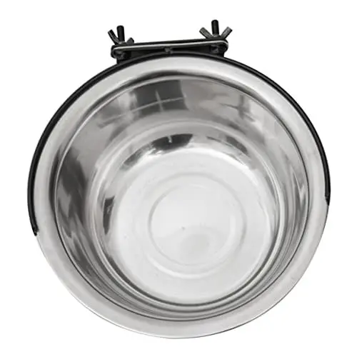 Produktbild: COLLBATH Edelstahl Coop Cup Erhöhter Hundewassernapf Vogelfutternapf Einfach Zu Bedienen Große Kapazität Für Haustiere