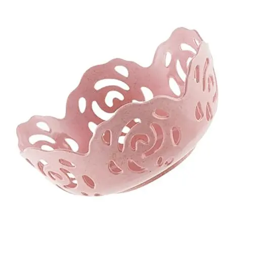 Produktbild: COLLBATH 1stk Aufbewahrungsbehälter Hohler Obstteller Blaues Auto-hängezubehör Korb Aushöhlen Früchtekorb Aufbewahrungskorb Vorratsbehälter Vintage-koffer- Rosa Obstschale Bunt