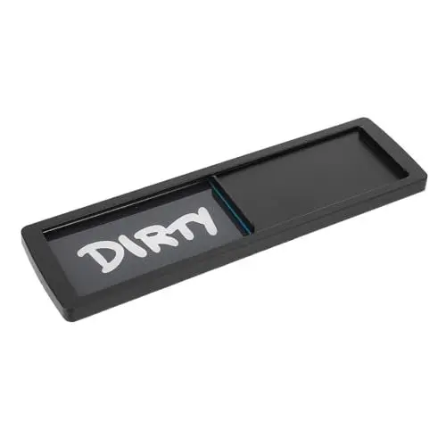 Produktbild: COLLBATH Spülmaschinen-Schild „clean Dirty“ Sauber-indikator Für Zuhause Doppelseitiger Aufkleber Für Die Waschmaschine Flexibel Und Stabil Schwarz/grau