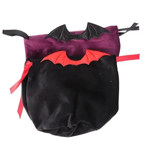 Produktbild: COLLBATH 2St Fledermaus Süßigkeiten Tasche Taschen für Halloween-Leckerbissen Kordelzugtaschen für Kinder halloween geschenktüten halloween behälter für süßigkeiten Halloween-Geschenktüte
